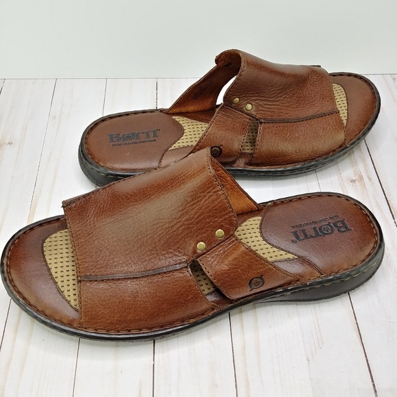 born leather slides